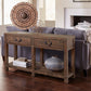 Craster Reclaimed Wood Console Table in Smoky Taupe