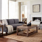 Craster Reclaimed Wood Console Table in Smoky Taupe