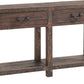 Craster Reclaimed Wood Console Table in Smoky Taupe