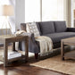 Craster Reclaimed Wood Square Side Table in Smoky Taupe