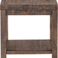 Craster Reclaimed Wood Square Side Table in Smoky Taupe