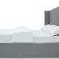 Cresta Full-Size Upholstered Skirted Panel Bed in Fog