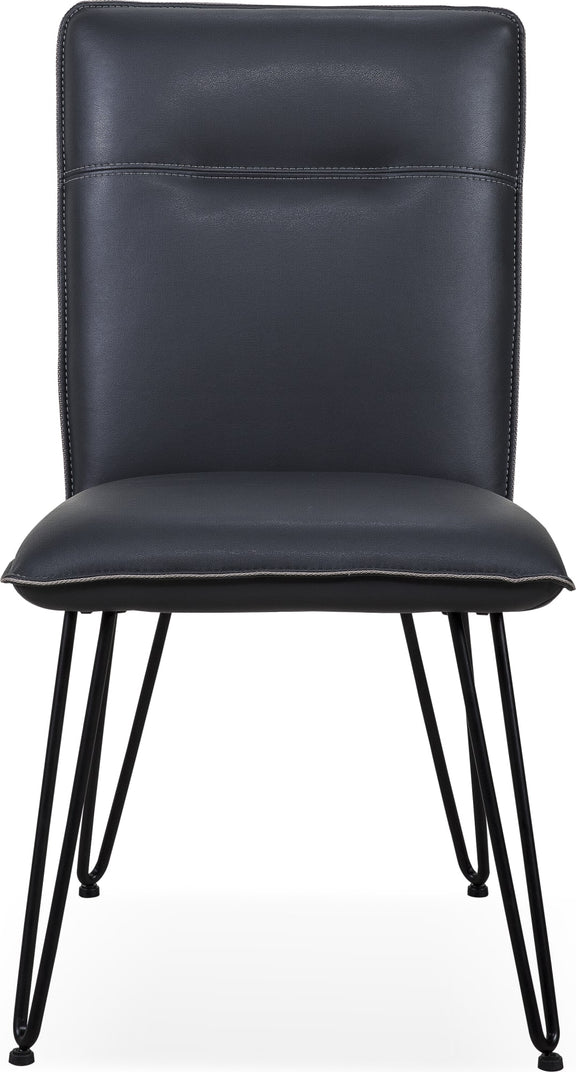 Demi Hairpin Leg Modern Dining Chair in Cobalt