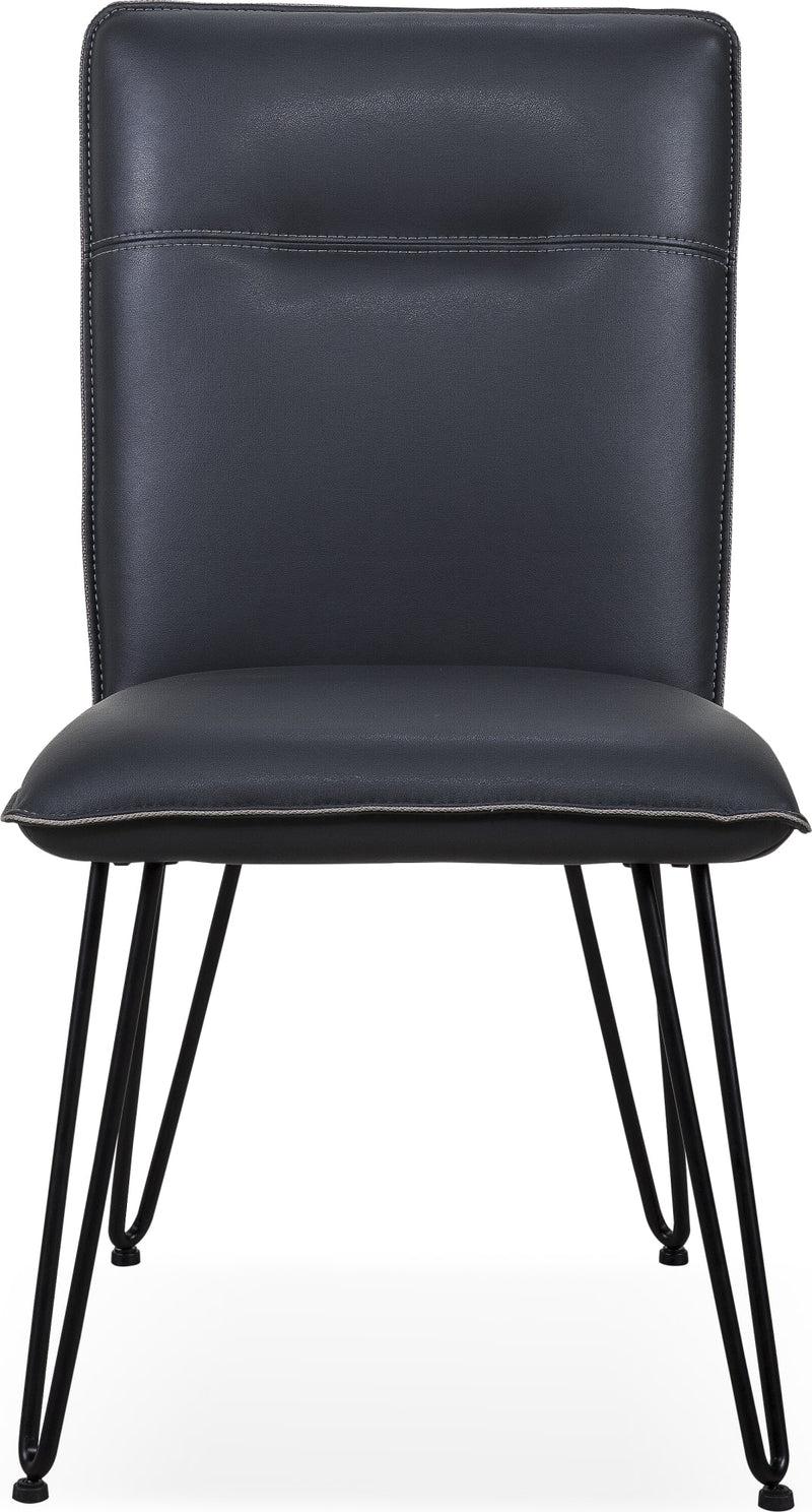 Demi Hairpin Leg Modern Dining Chair in Cobalt