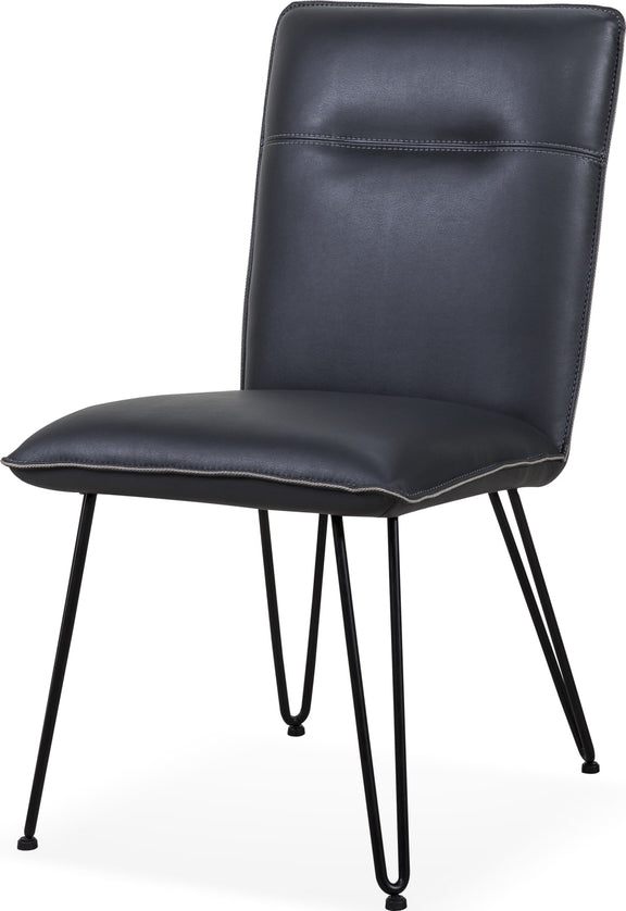 Demi Hairpin Leg Modern Dining Chair in Cobalt