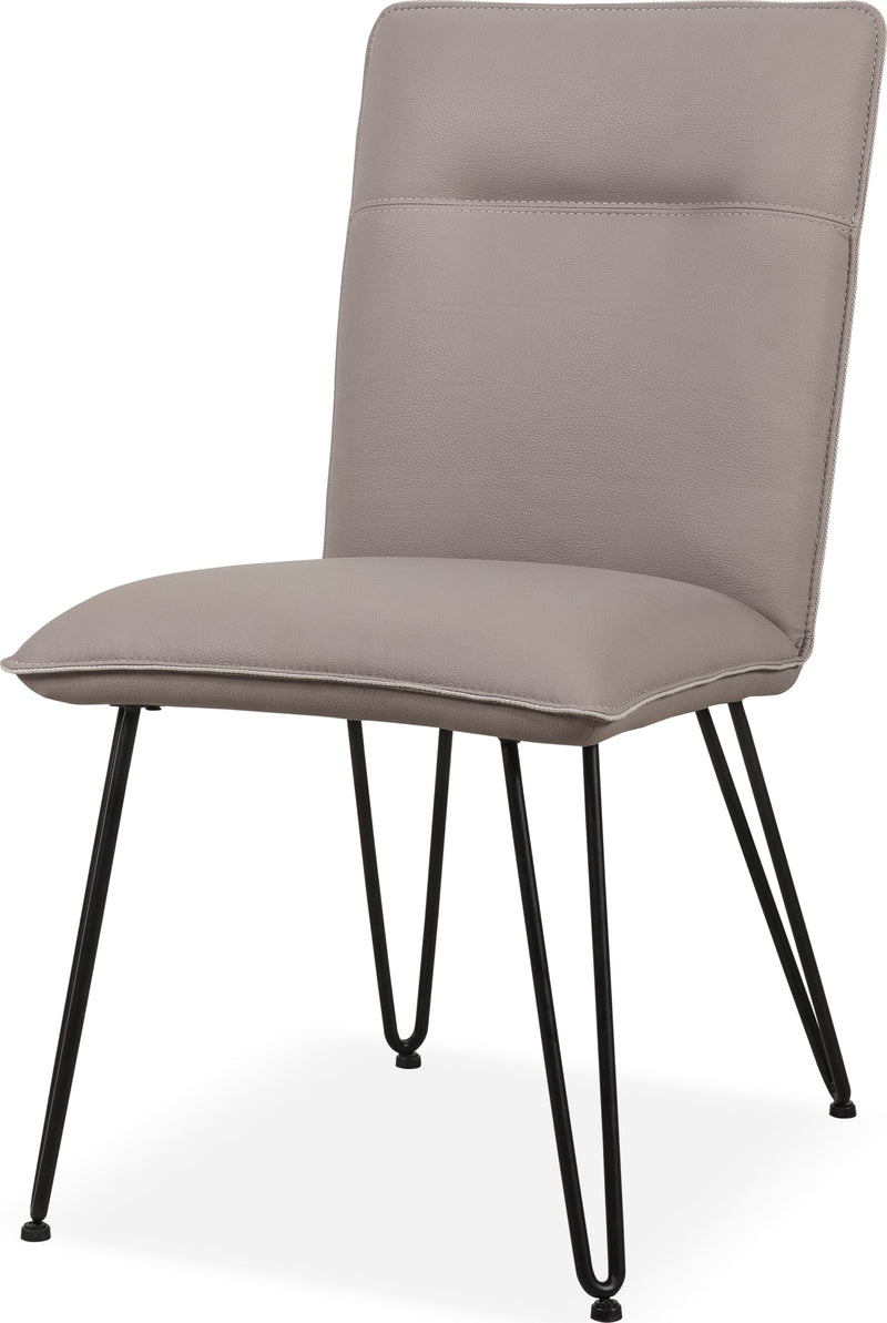 Demi Hairpin Leg Modern Dining Chair in Taupe