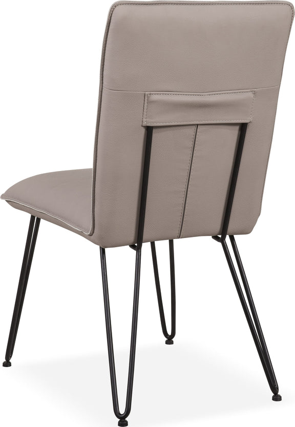 Demi Hairpin Leg Modern Dining Chair in Taupe