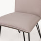 Demi Hairpin Leg Modern Dining Chair in Taupe