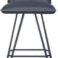 Demi Hairpin Leg Swivel Bar Stool in Cobalt