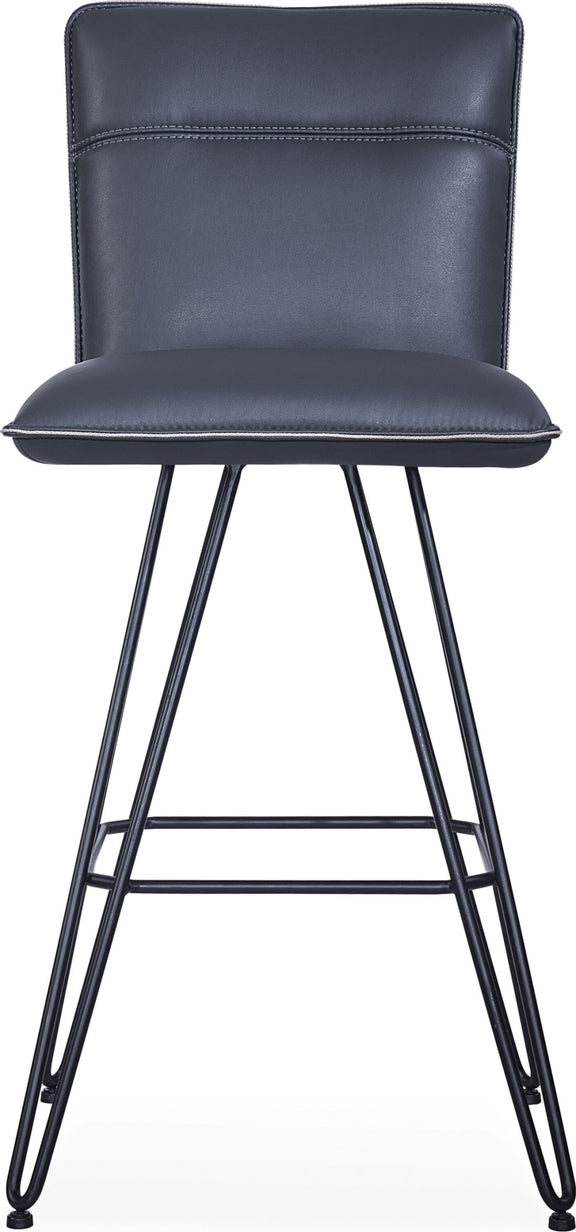 Demi Hairpin Leg Swivel Bar Stool in Cobalt