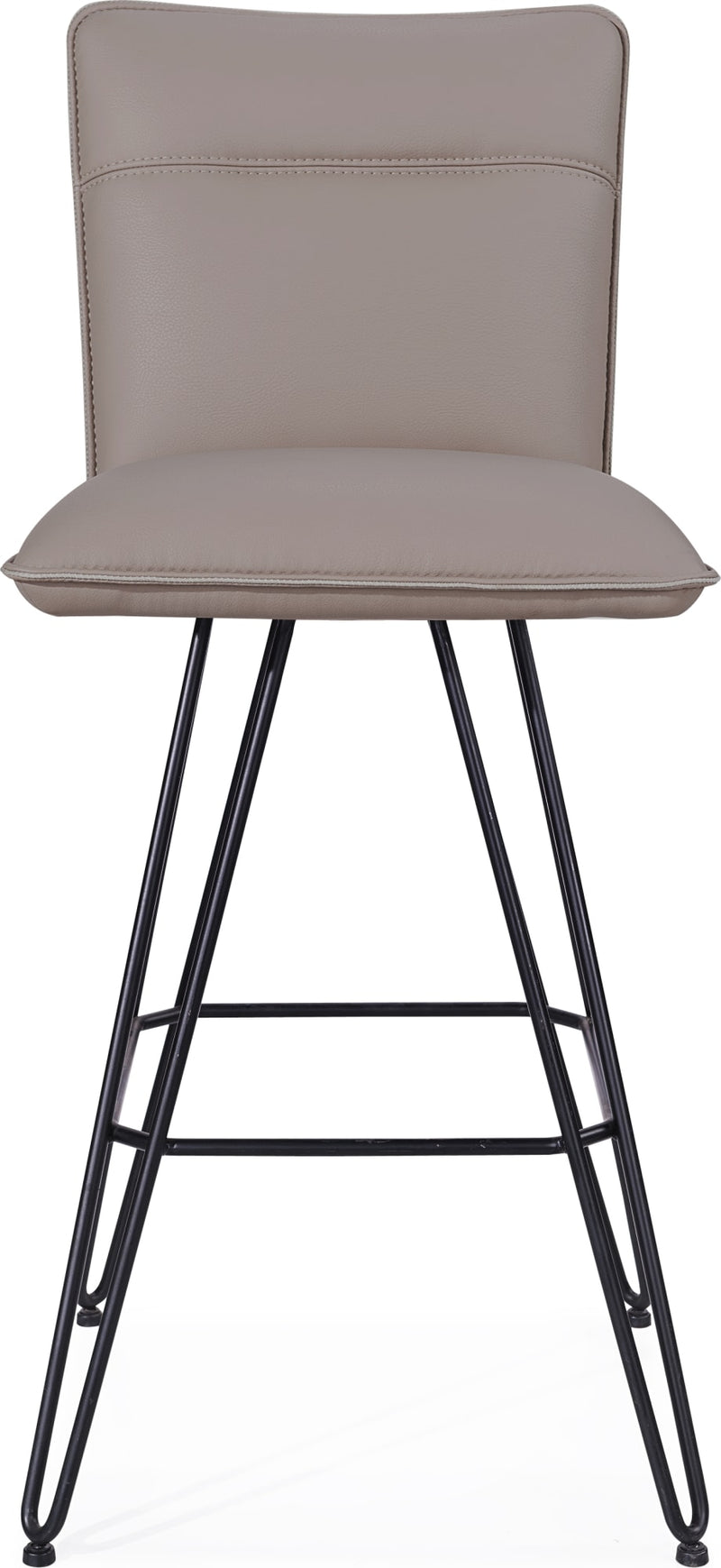Demi Hairpin Leg Swivel Bar Stool in Taupe