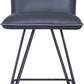 Demi Hairpin Leg Swivel Counter Stool in Cobalt