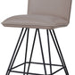 Demi Hairpin Leg Swivel Counter Stool in Taupe