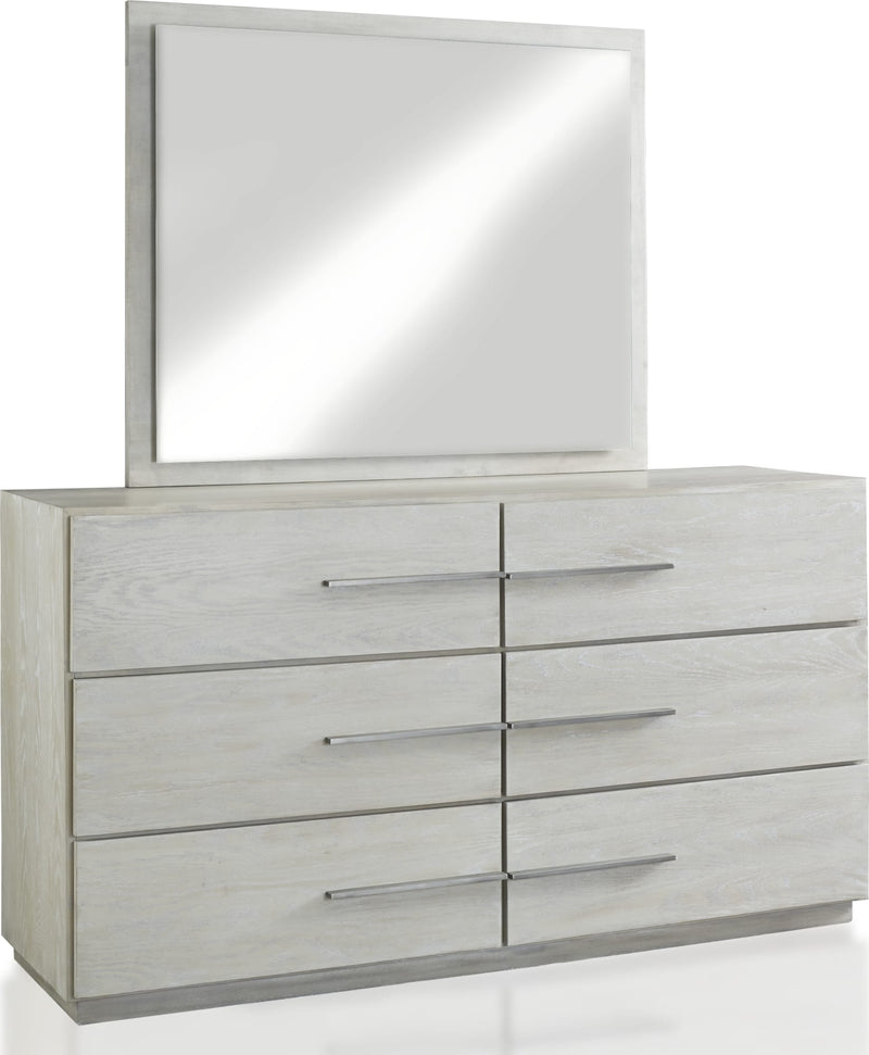 Destination Six Drawer Dresser in Cotton Grey (2024)