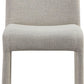 Devon Fully Upholstered Dining Chair in Turtle Dove Linen