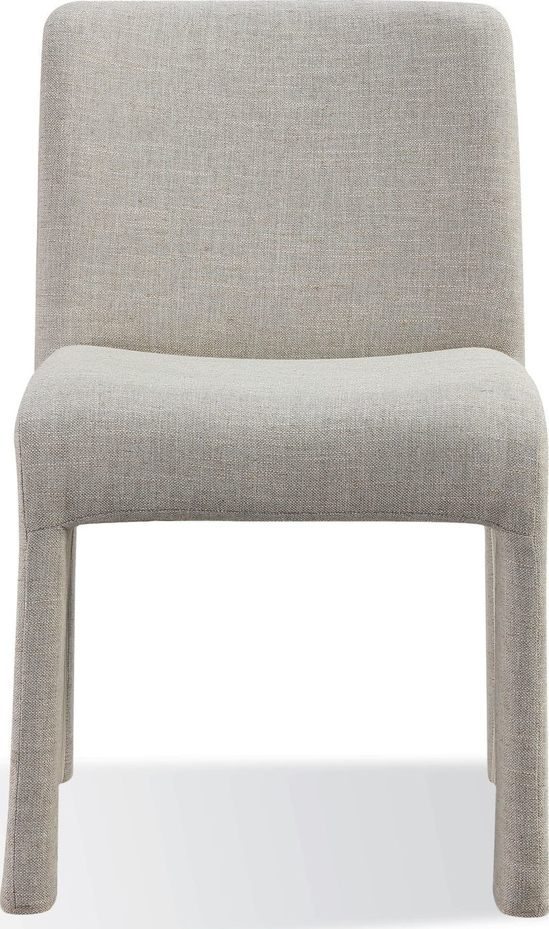 Devon Fully Upholstered Dining Chair in Turtle Dove Linen