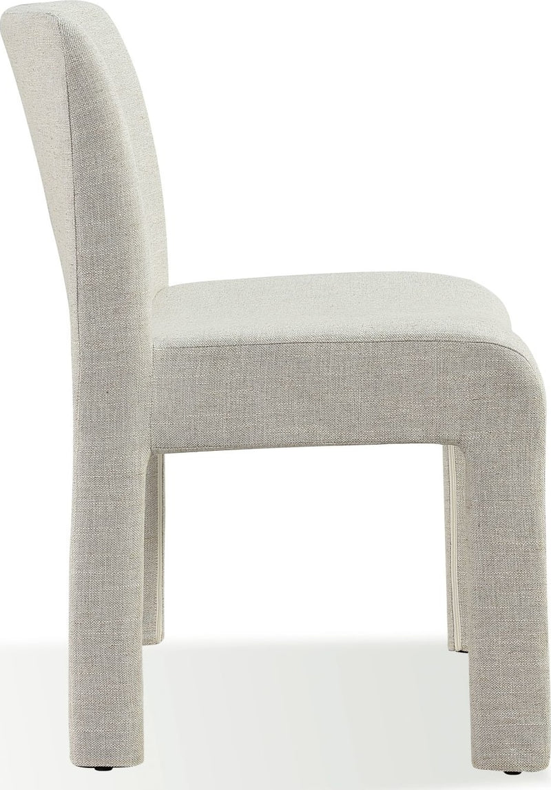 Devon Fully Upholstered Dining Chair in Turtle Dove Linen