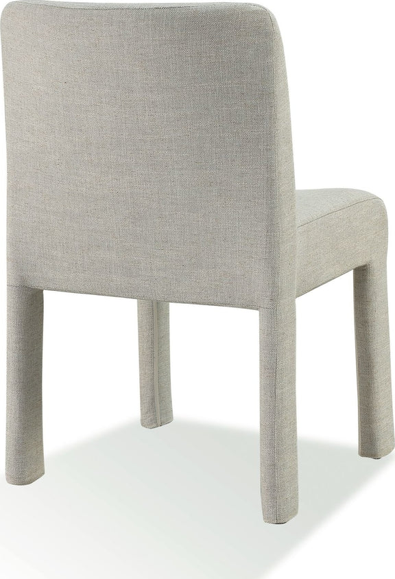 Devon Fully Upholstered Dining Chair in Turtle Dove Linen
