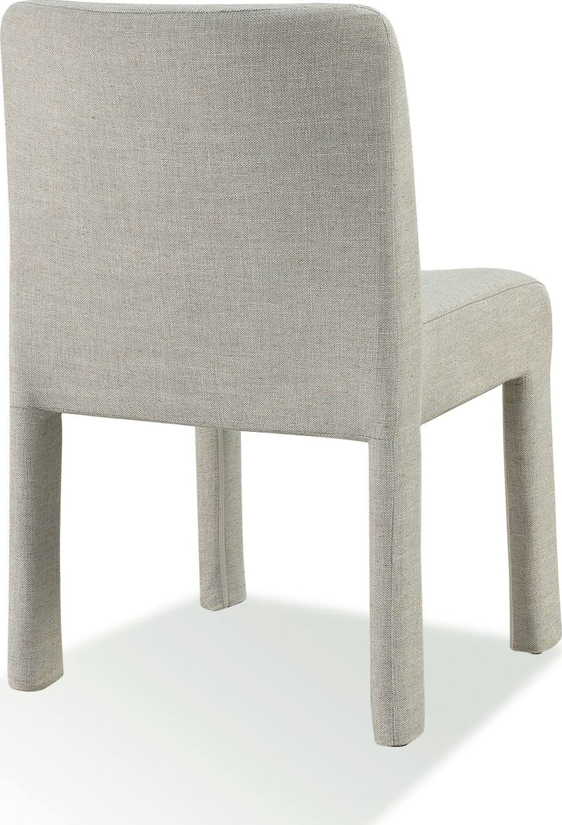 Devon Fully Upholstered Dining Chair in Turtle Dove Linen