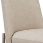 Dion Upholstered Counter Stool in Camel Synthetic Leather and Brushed Nickel Metal