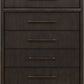 Dorsey Five Drawer Chest in Basalt Grey