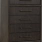 Dorsey Five Drawer Chest in Basalt Grey