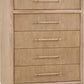 Dorsey Five Drawer Chest in Granola