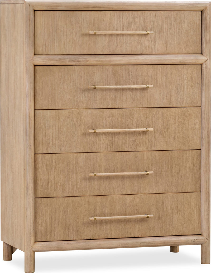Dorsey Five Drawer Chest in Granola