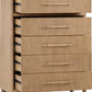 Dorsey Five Drawer Chest in Granola