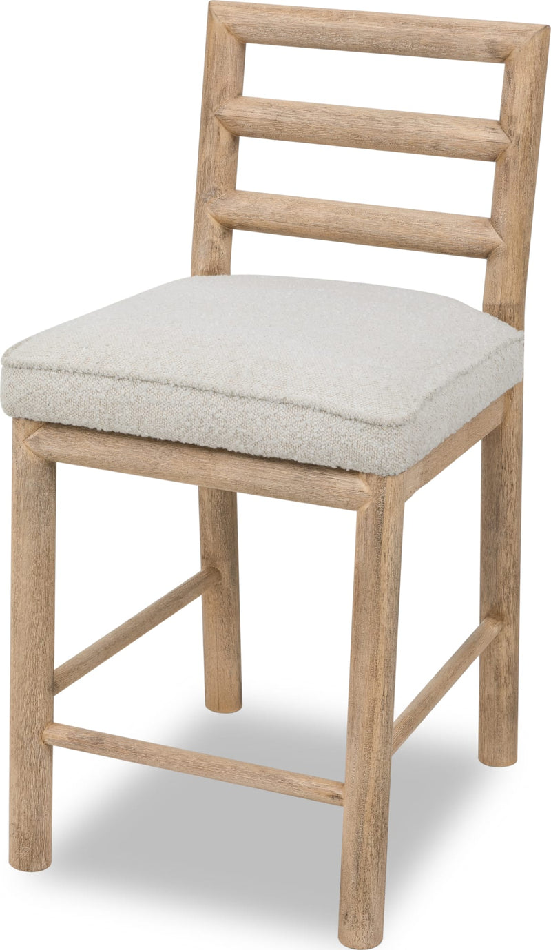 Dorsey Ldd Bk Cnt Stool - Rctt