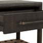 Dorsey One Drawer USB-charging Nightstand in Basalt Grey
