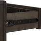 Dorsey One Drawer USB-charging Nightstand in Basalt Grey