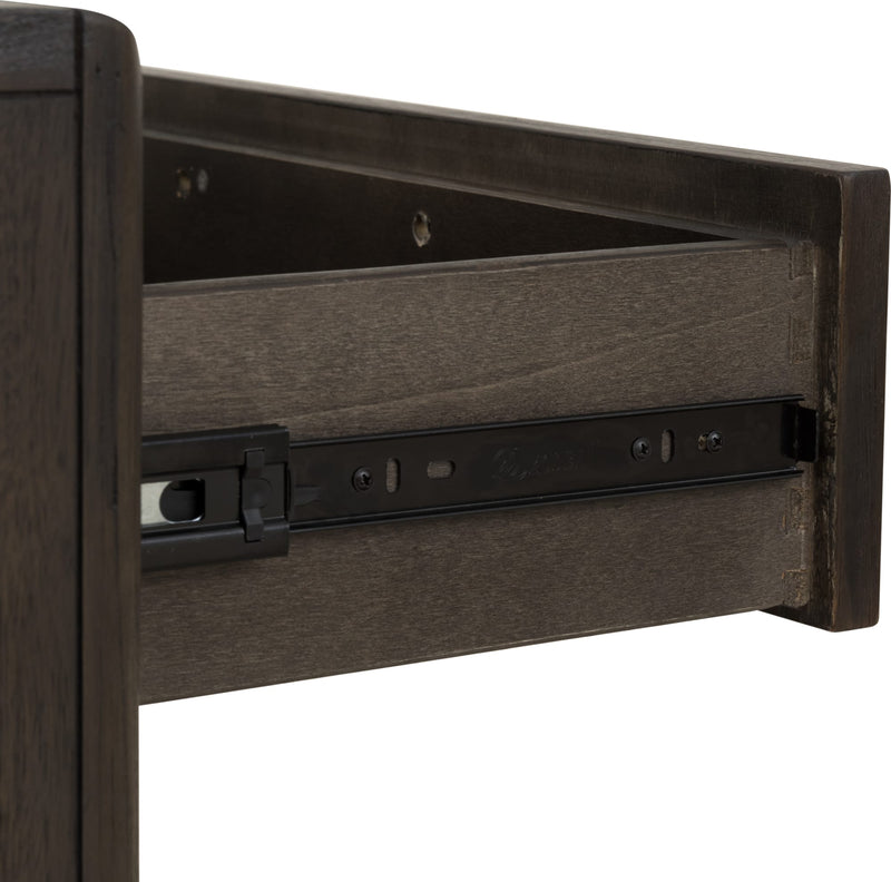 Dorsey One Drawer USB-charging Nightstand in Basalt Grey