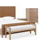 Dorsey One Drawer USB-charging Nightstand in Granola