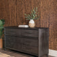 Dorsey Six Drawer Dresser in Basalt Grey