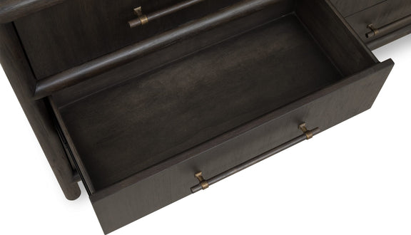 Dorsey Six Drawer Dresser in Basalt Grey
