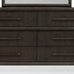 Dorsey Six Drawer Dresser in Basalt Grey