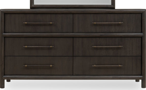 Dorsey Six Drawer Dresser in Basalt Grey