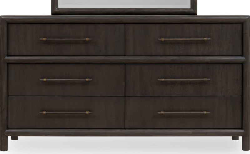 Dorsey Six Drawer Dresser in Basalt Grey
