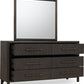 Dorsey Six Drawer Dresser in Basalt Grey