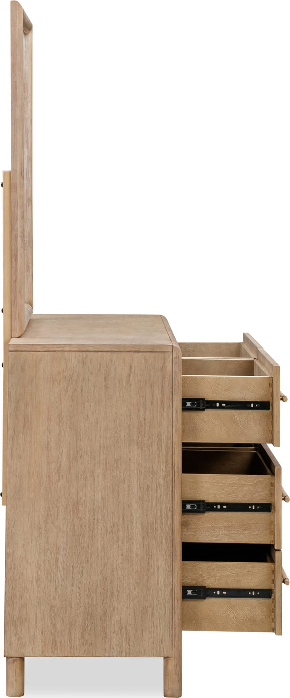 Dorsey Six Drawer Dresser in Granola