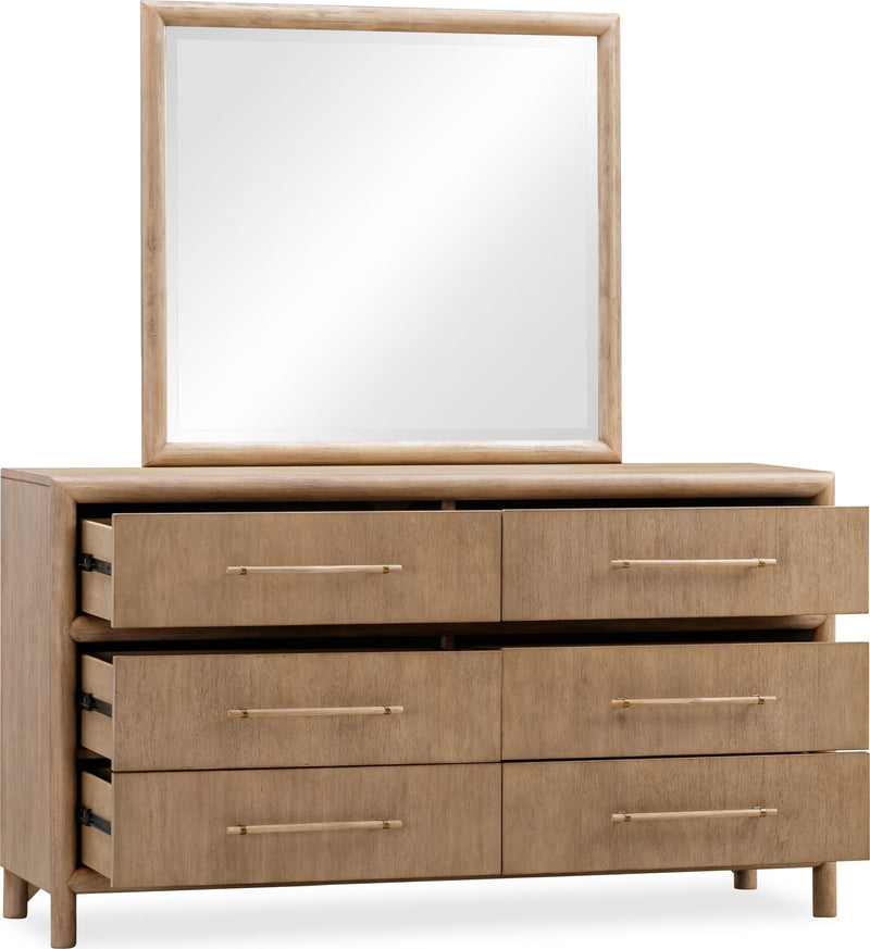 Dorsey Six Drawer Dresser in Granola