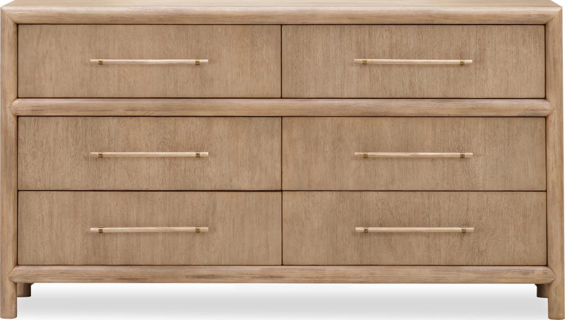 Dorsey Six Drawer Dresser in Granola