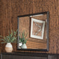 Dorsey Solid Wood and Glass Mirror in Basalt Grey