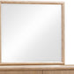 Dorsey Solid Wood and Glass Mirror in Granola