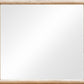 Dorsey Solid Wood and Glass Mirror in Granola