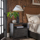 Dorsey Two Drawer USB-charging Nightstand in Basalt Grey