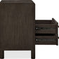 Dorsey Two Drawer USB-charging Nightstand in Basalt Grey