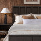 Dorsey California King-size Wooden Panel Bed in Basalt Grey