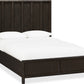 Dorsey California King-size Wooden Panel Bed in Basalt Grey